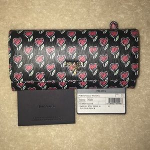 Prada Vitello Move Love Leather Wallet